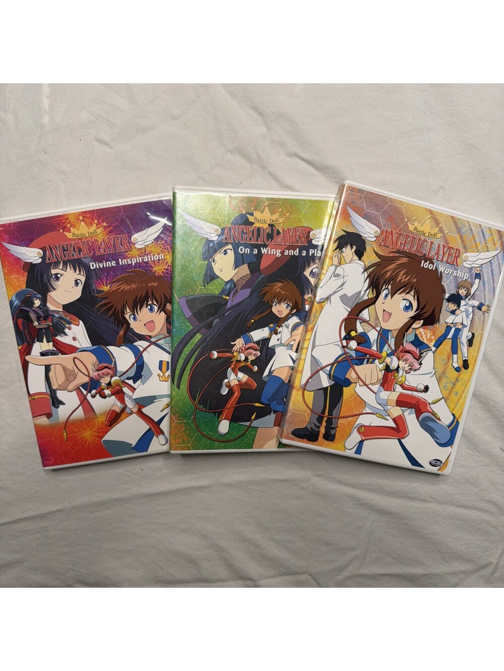 ANGELIC LAYER (2003) Lot of 3 DVD Set Volumes 1; 2; 3 Animation ok shape-#385